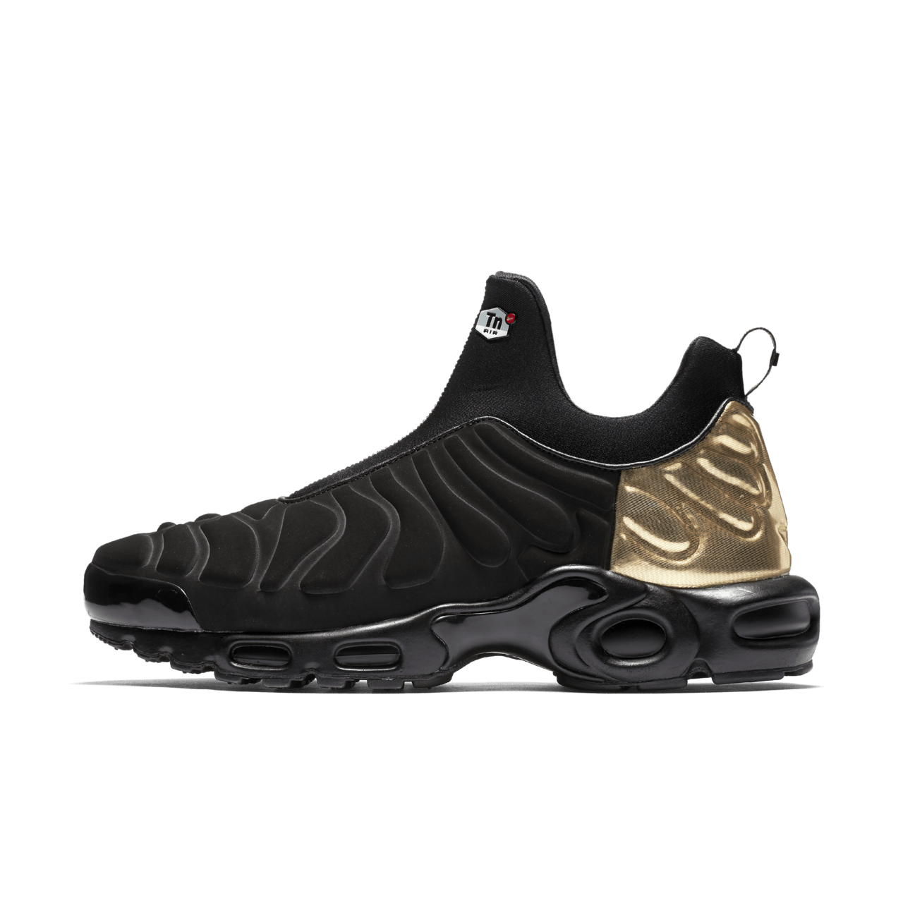 Nike tn air black and gold online