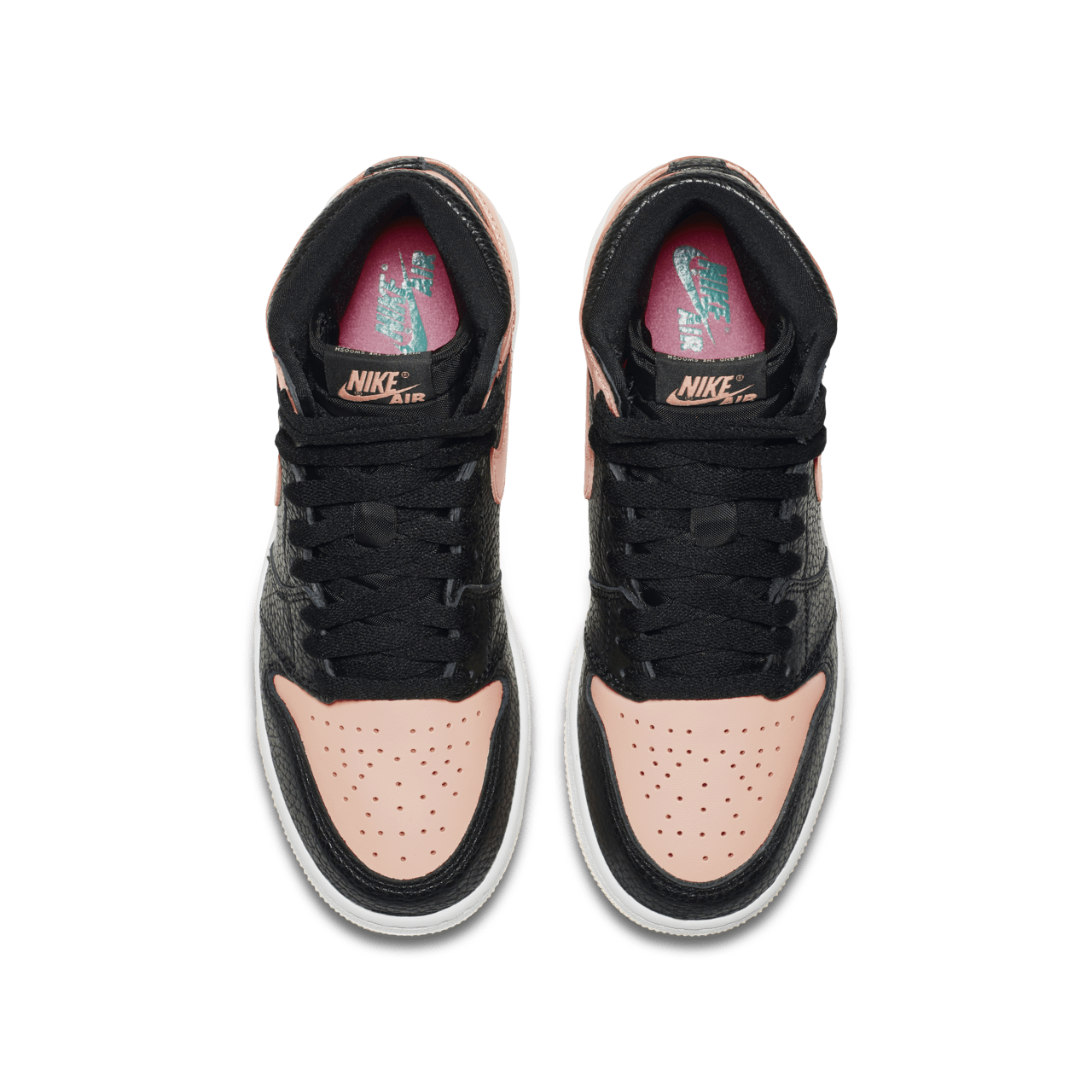 Older Kids Air Jordan 1 Black and Hyper Pink Release Date. Nike SNKRS