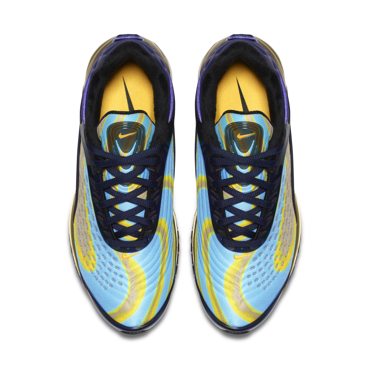 Women s Nike Air Max Deluxe Midnight Navy Laser Orange Persian Violet Release Date. Nike SNKRS