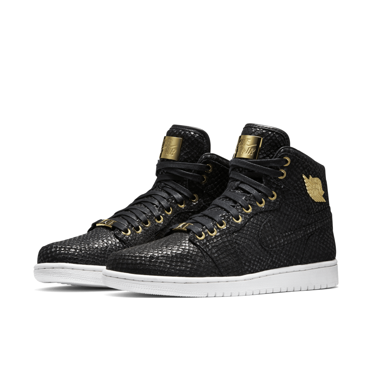 Black and gold jordan 1's online