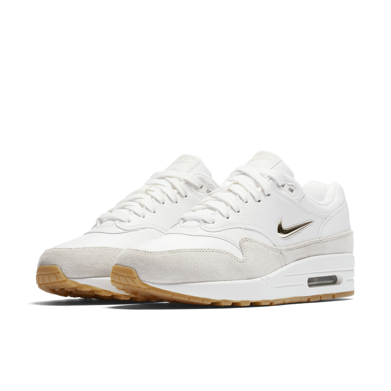 Nike Air Max 1 Premium Summit White Metallic Gold Star Light Bone voor dames releasedatum. Nike SNKRS