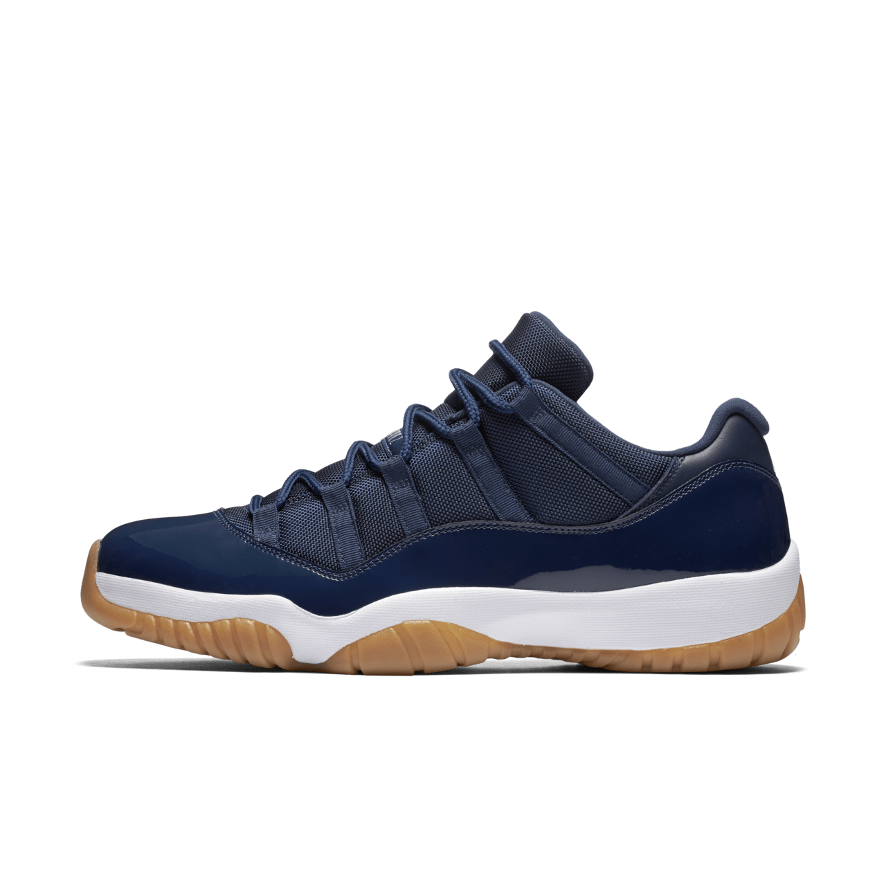 Jordan 11 low navy gum release date on sale