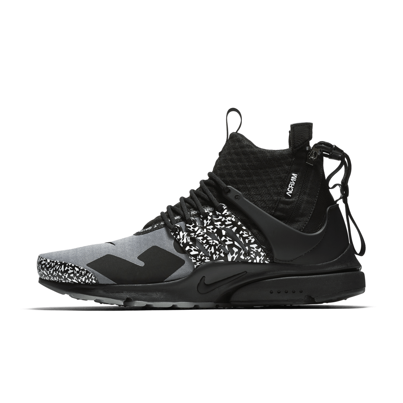 Air Presto Mid Utility X Acronym 'Cool Grey & Black' Release Date