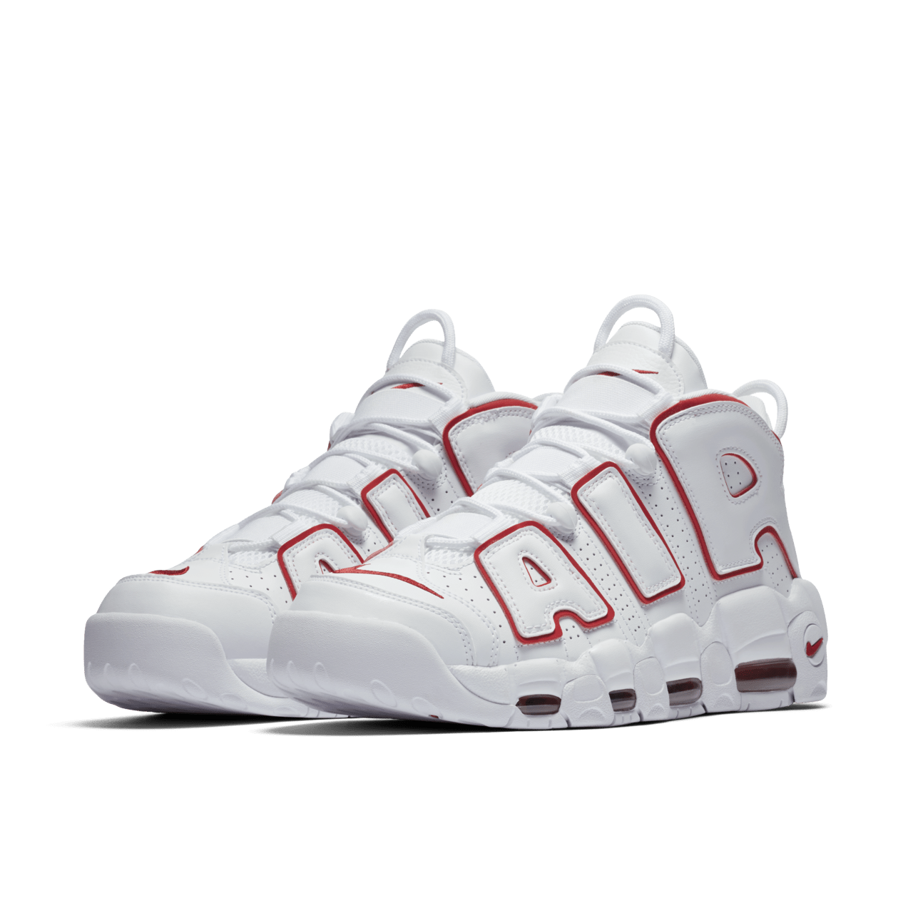 Air More Uptempo White and Varsity Red Release Date. Nike SNKRS