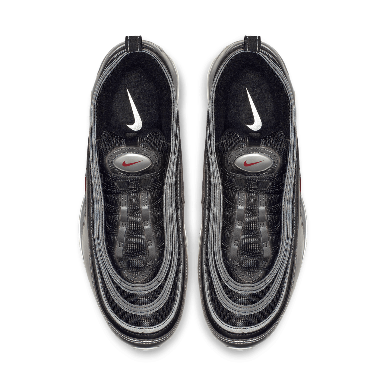 97 Metallic Silver and Black Nike SNKRS