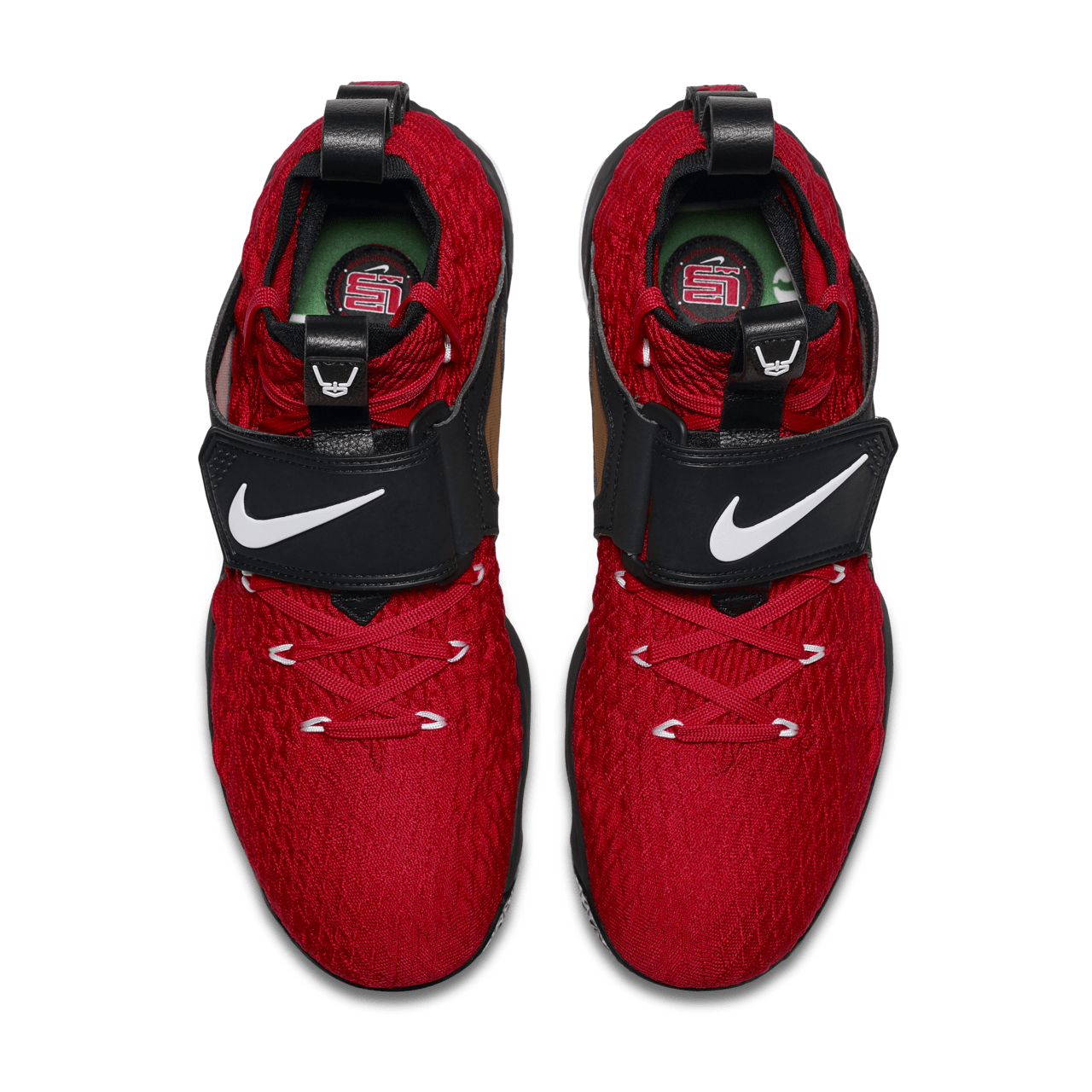 Lebron 15 red and green hotsell