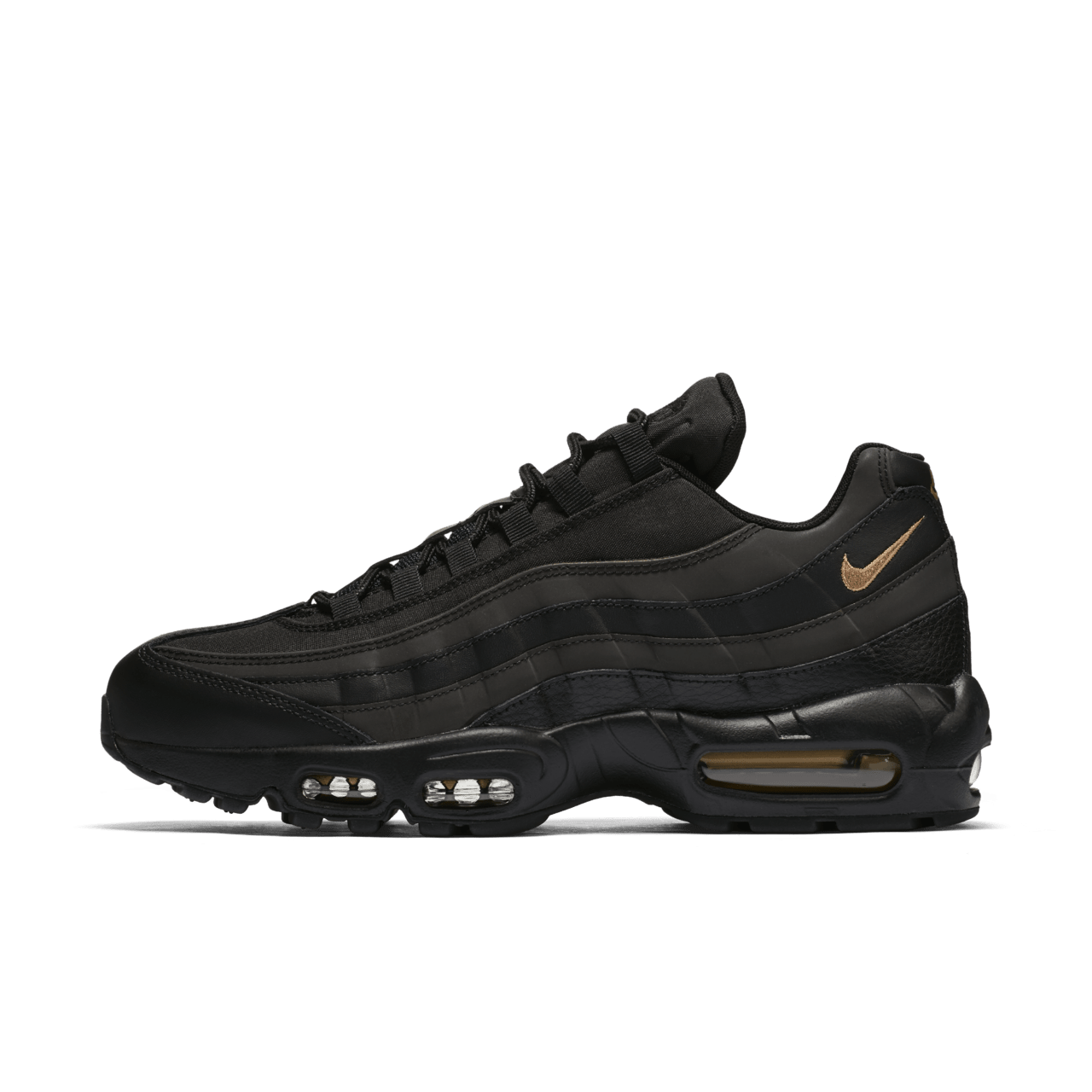 Nike air max 95 se black and gold hotsell