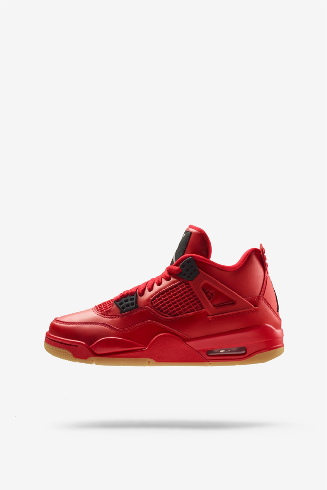 Red jordan 4s womens on sale