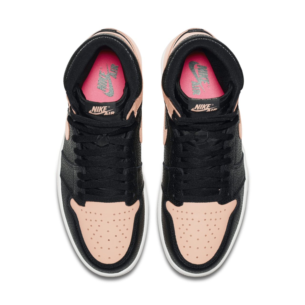 Black hyper pink jordan 1 best sale