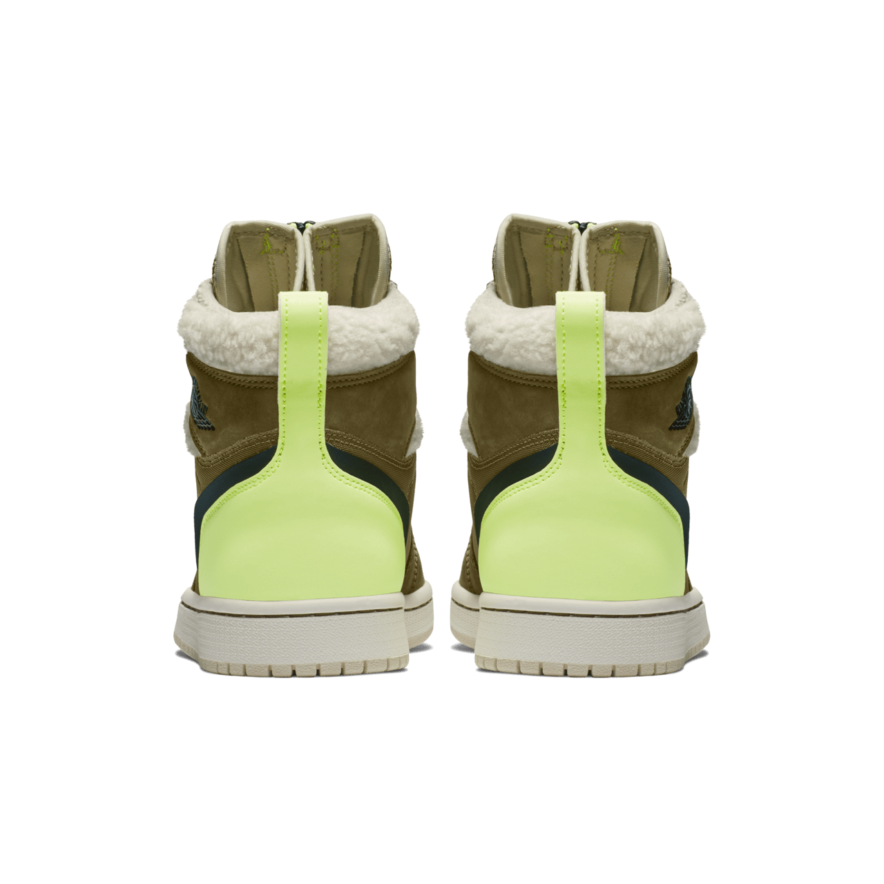 Women's Air Jordan 1 High Zip 'Olive Flak & Volt Glow & Beach' Release Date