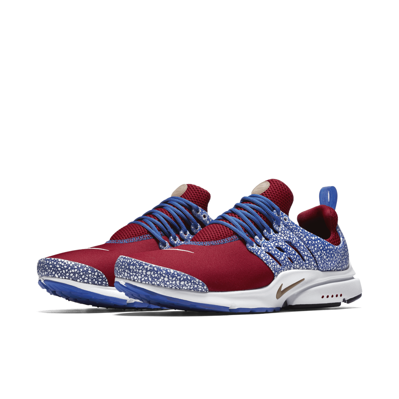 Nike air presto blue white red hotsell