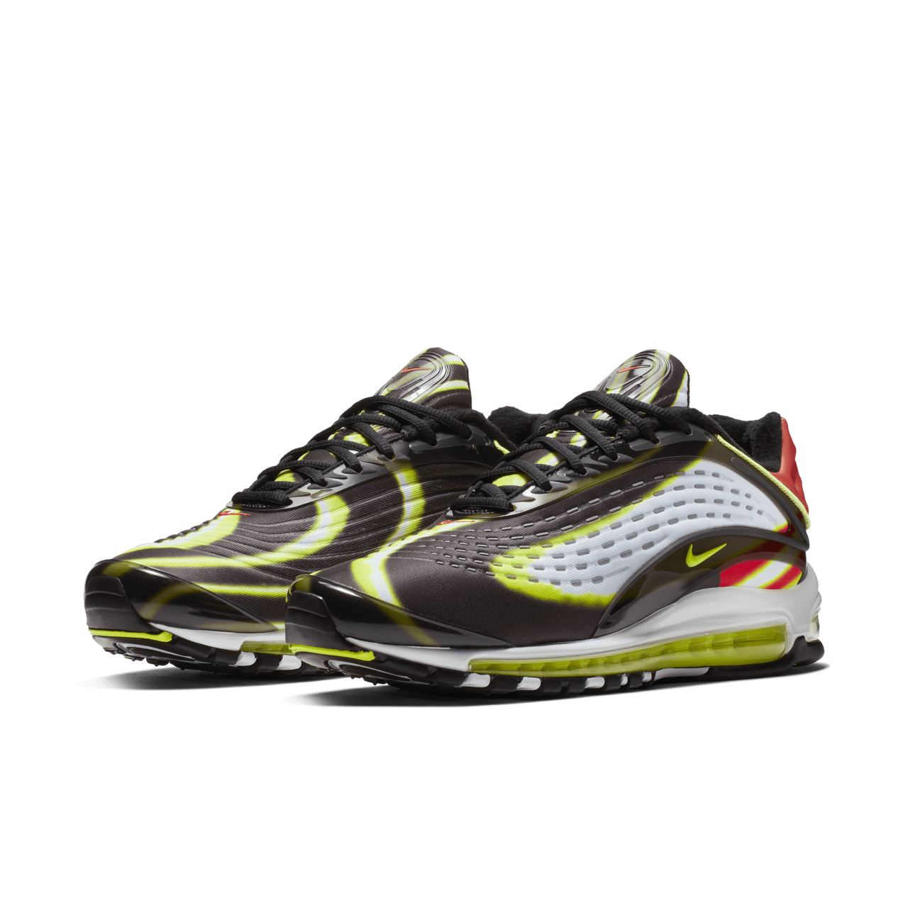 Nike Air Max Deluxe 'Black & Habanero Red & White & Volt' Release Date