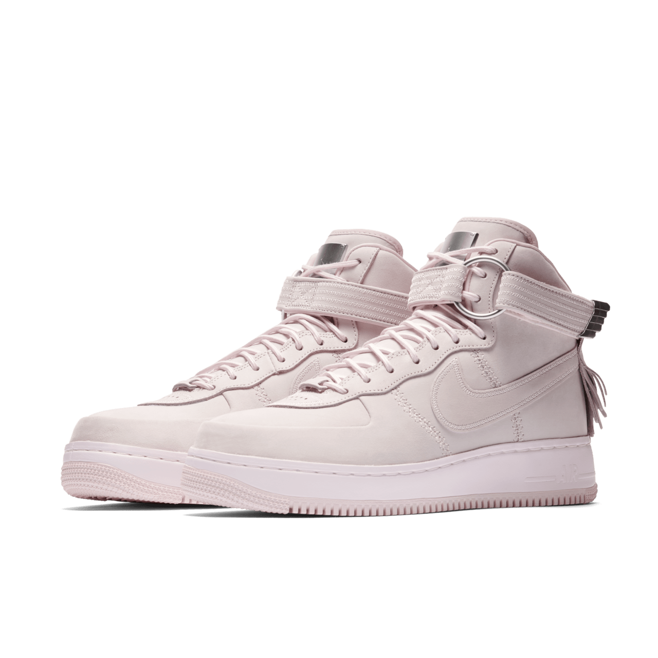 Pink nike air force high tops best sale