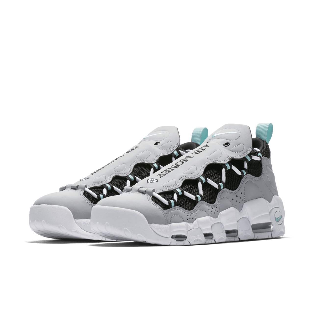 Nike Air More Money Wolf Grey Island Green Release Date. Nike SNKRS