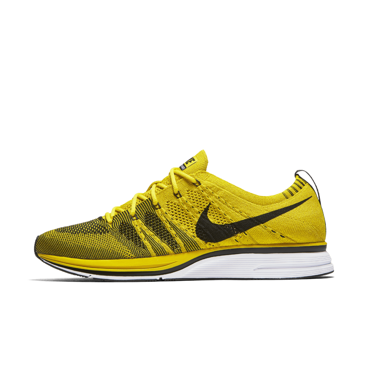 Nike flyknit trainer yellow on sale