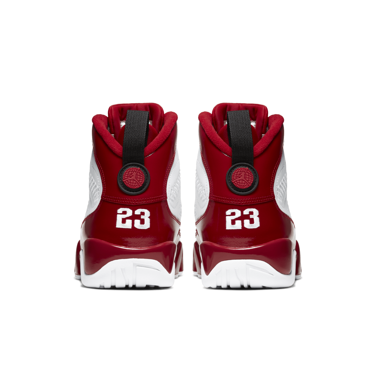 Jordan 9s white and red online