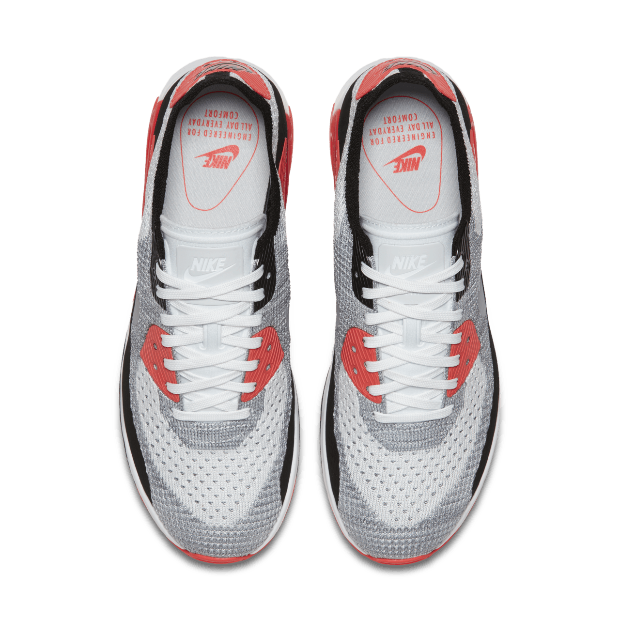 Women s Nike Air Max 90 Ultra 2.0 Flyknit White Bright Crimson Nike SNKRS