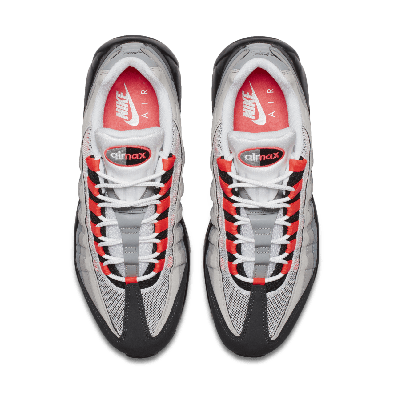 NIKE公式】ナイキ エア マックス 95 'White & Neutral Grey & Solar Red' (609048-106 /  AM95). Nike SNKRS