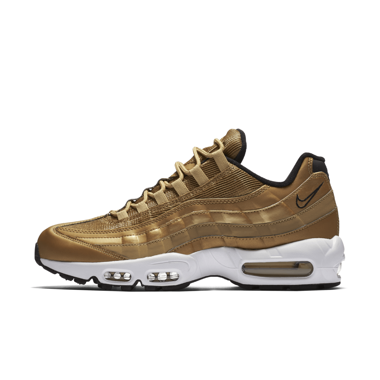 Nike air max 95 gold and white hotsell