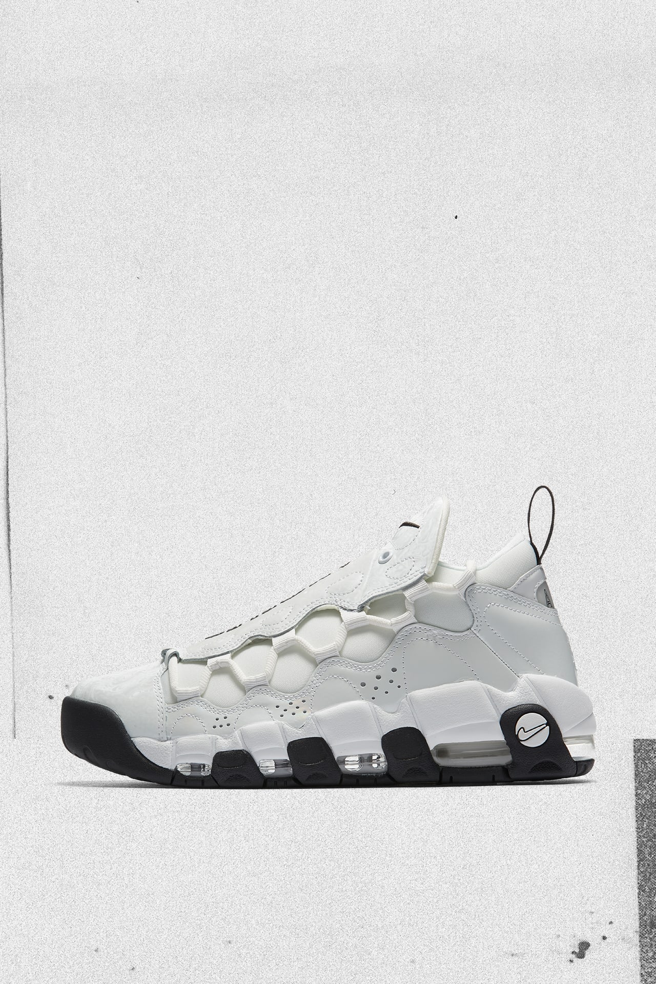 Nike air more money white black on sale