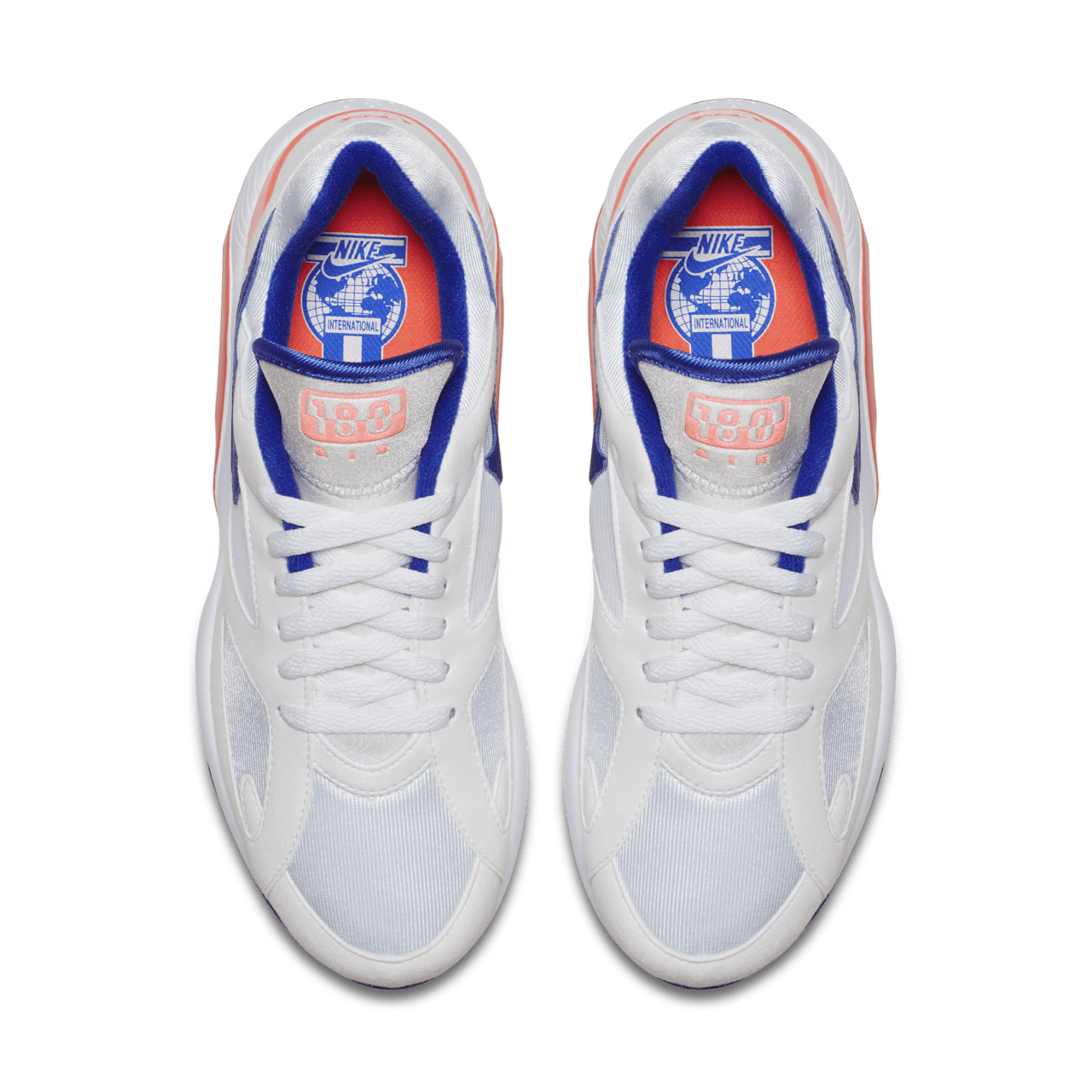 Nike Air Max 180 White Solar Red Racer Blue fur Damen Erscheinungsdatum. Nike SNKRS