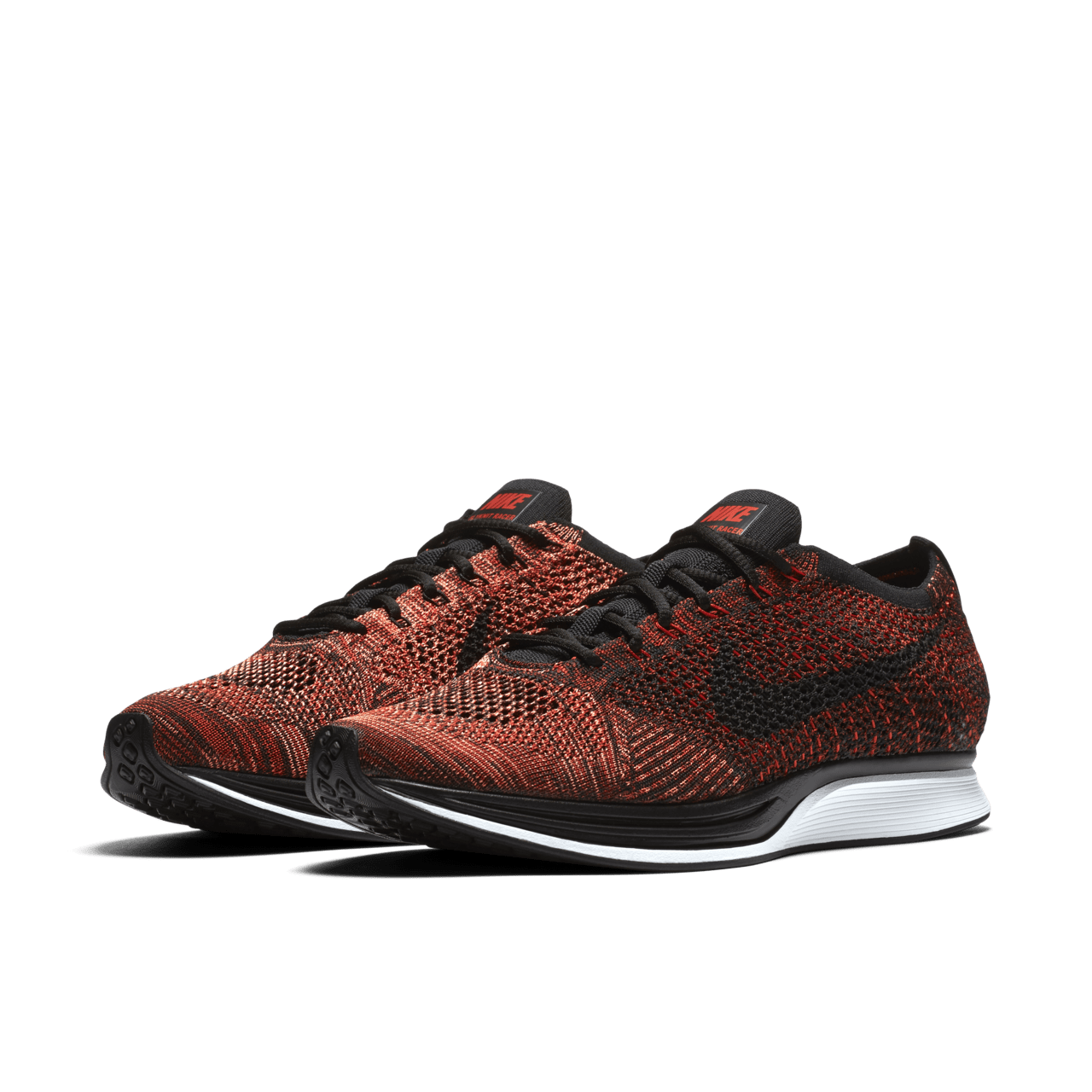 Red flyknit racer on sale