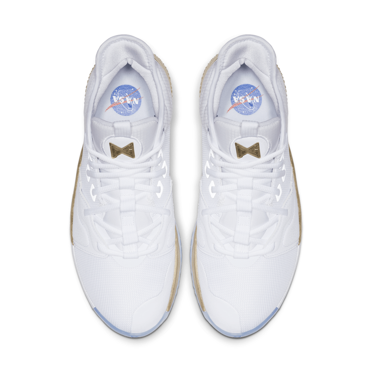 Nike pg 3 nasa white gold online