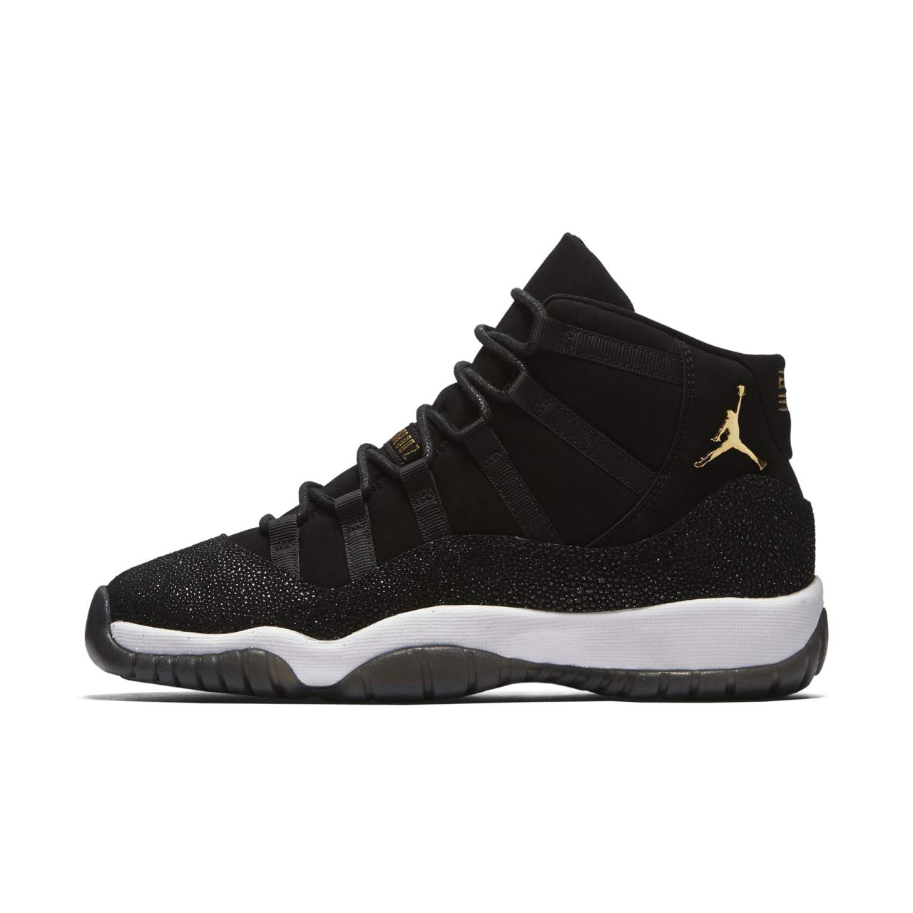 Jordan 11 retro black and gold online