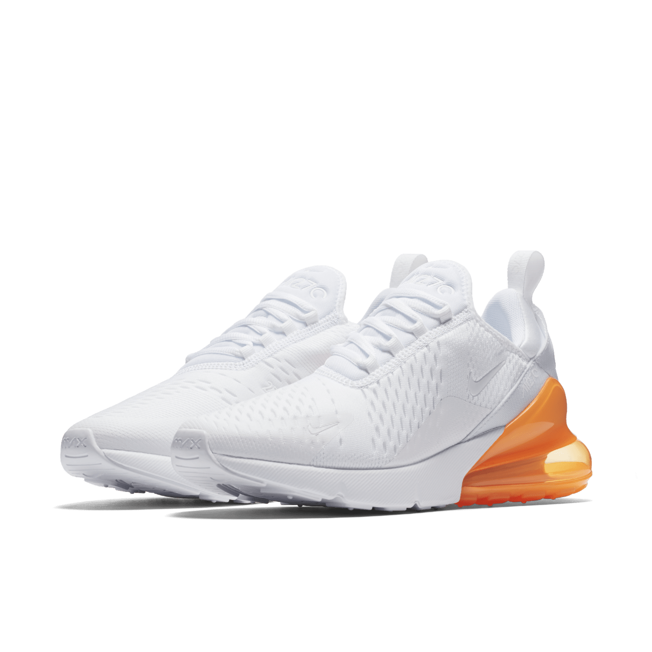 Air max 270 white with orange on sale