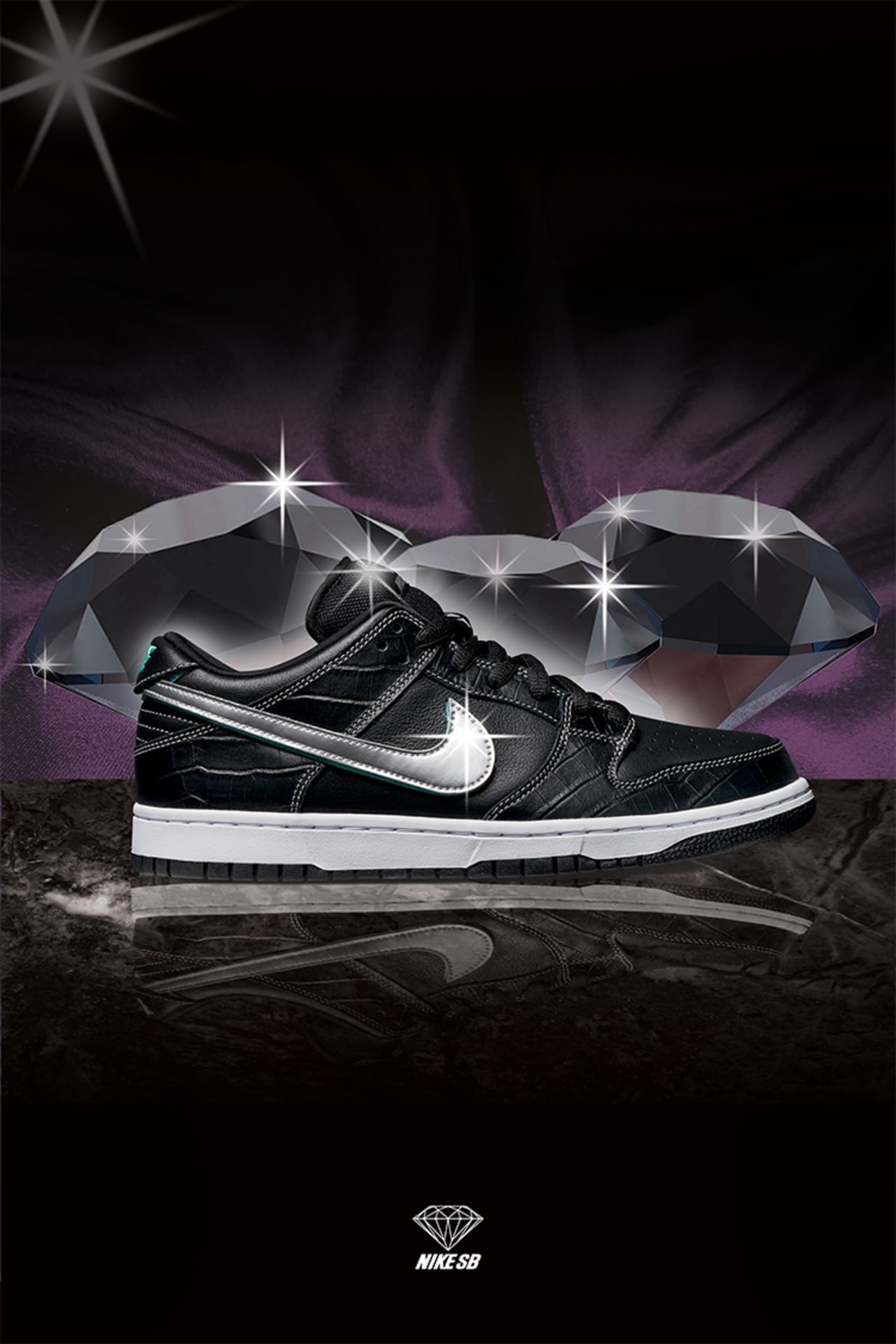 Nike sb dunk black diamond hotsell