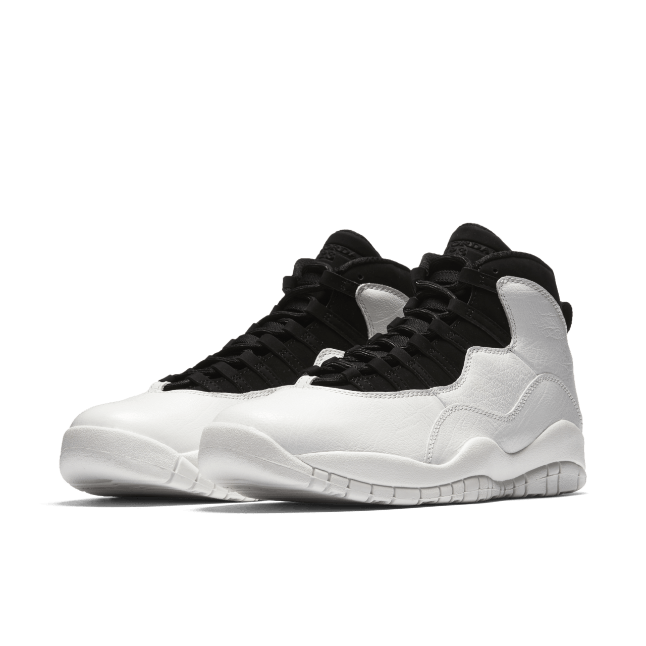 Air jordan 10 black white on sale