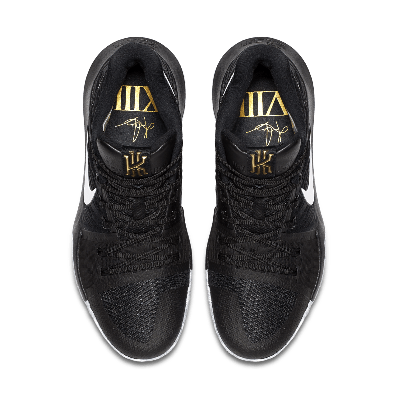 Kyrie 3 gold and black hotsell