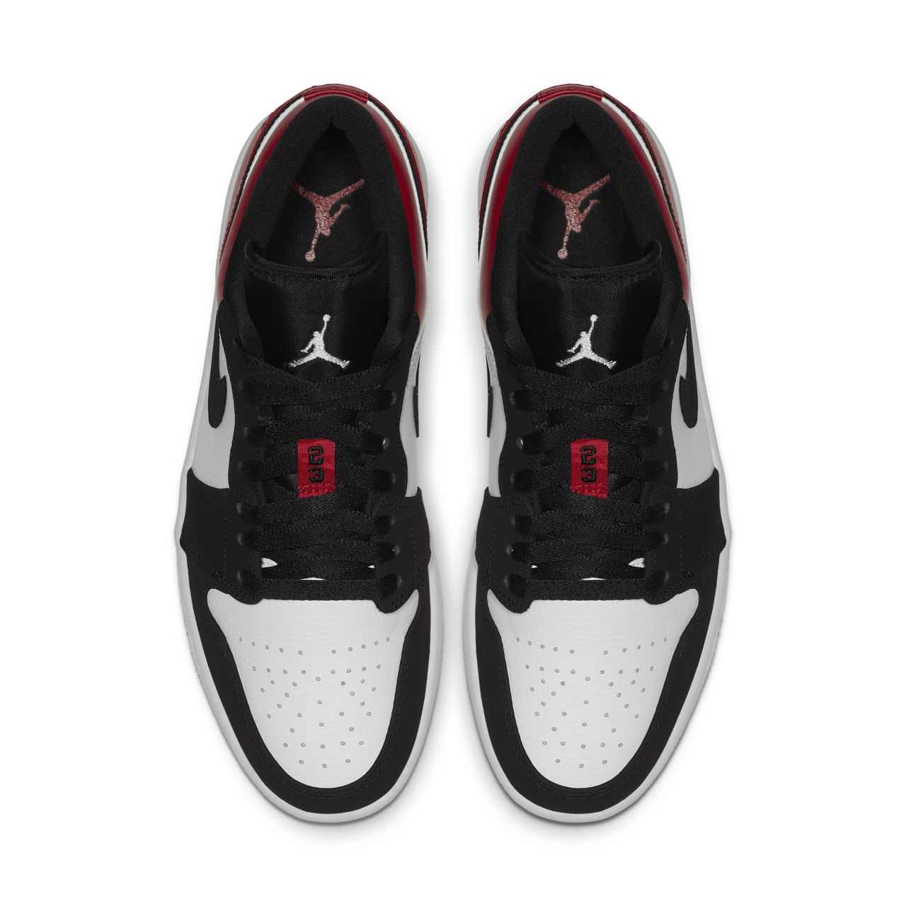 Nike jordan 1 low red black best sale