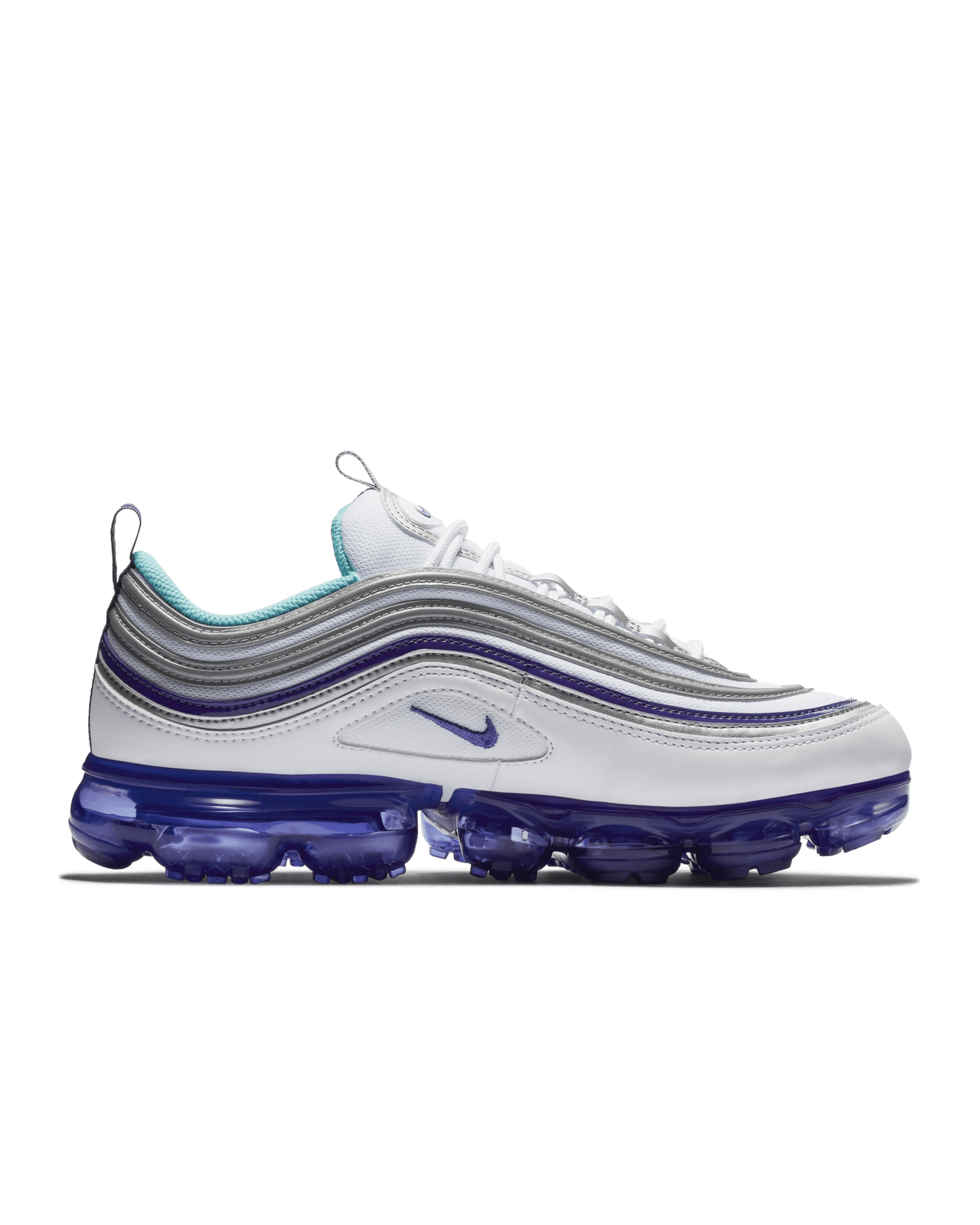 97 White and Varsity Purple Nike SNKRS