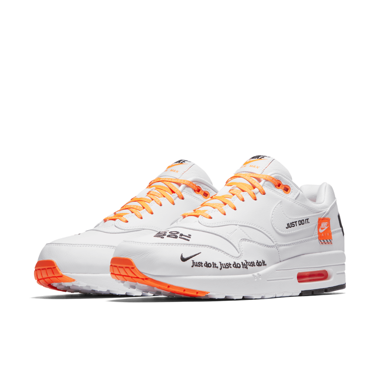 Nike air max orange white best sale