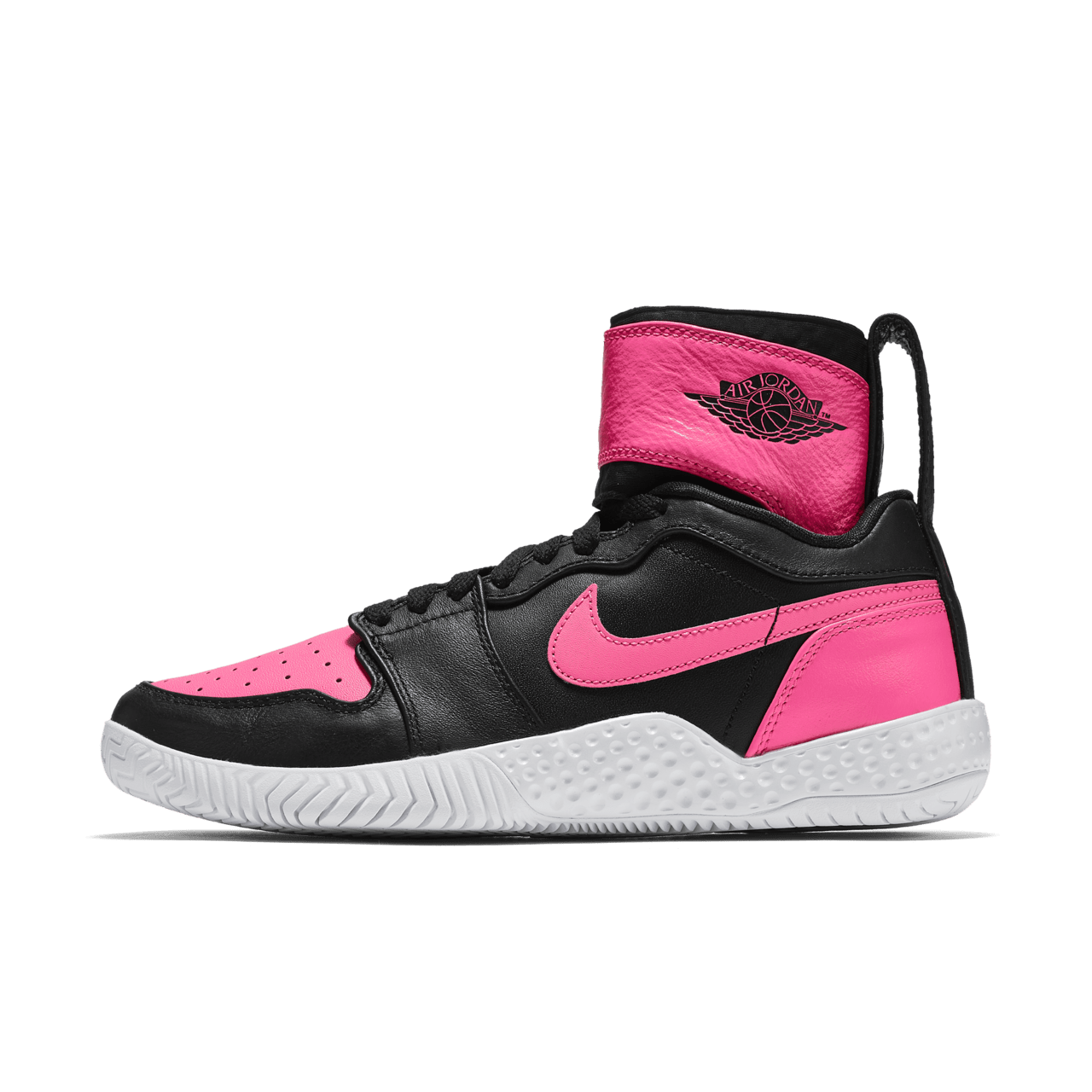 Women s NikeCourt Flare AJ1 Black Hyper Pink Nike SNKRS