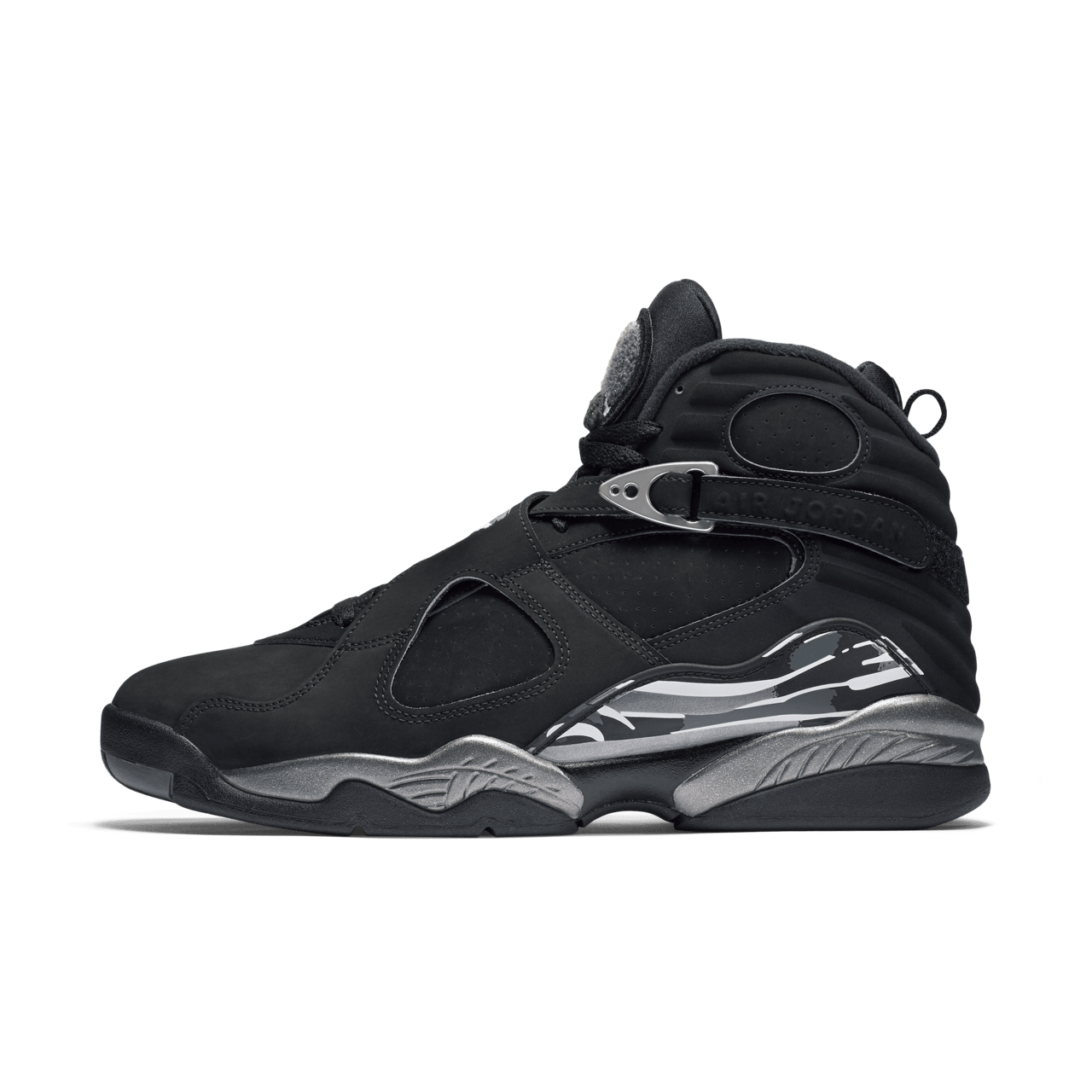 Jordan 8 grey and black on sale