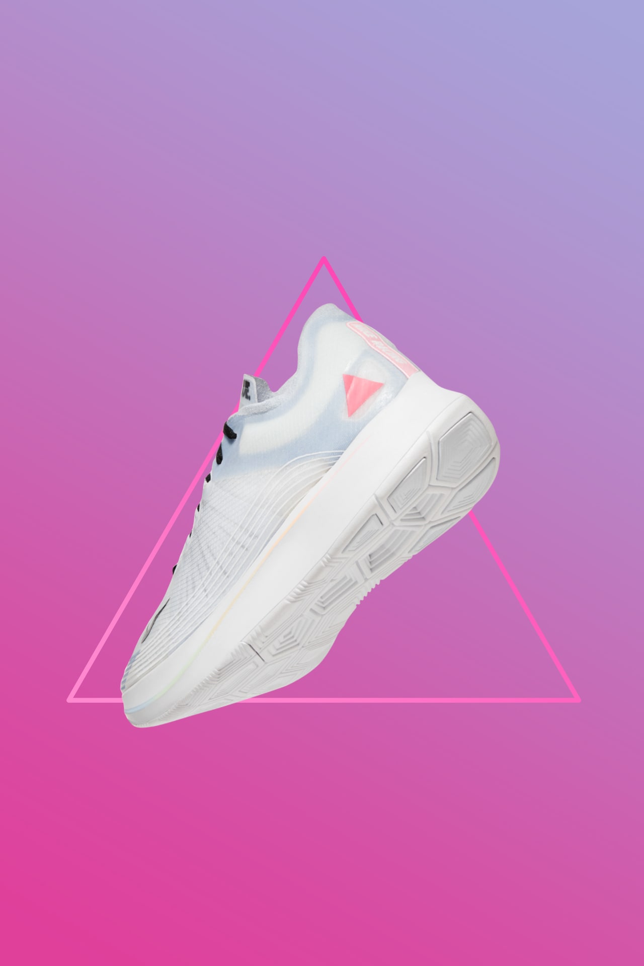 Nike pink triangle shoes on sale