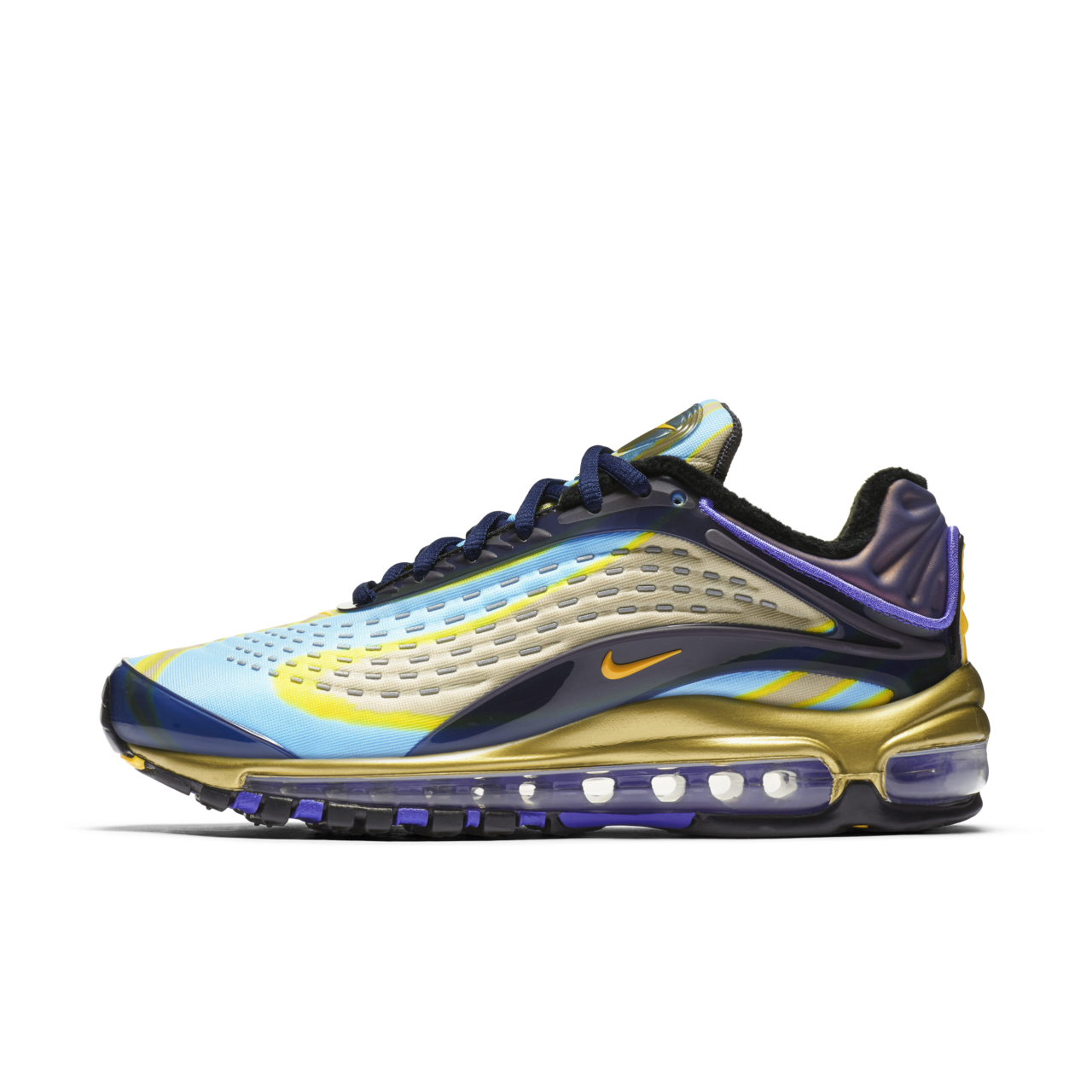 Women's Nike Air Max Deluxe 'Midnight Navy & Laser Orange & Persian Violet' Release Date