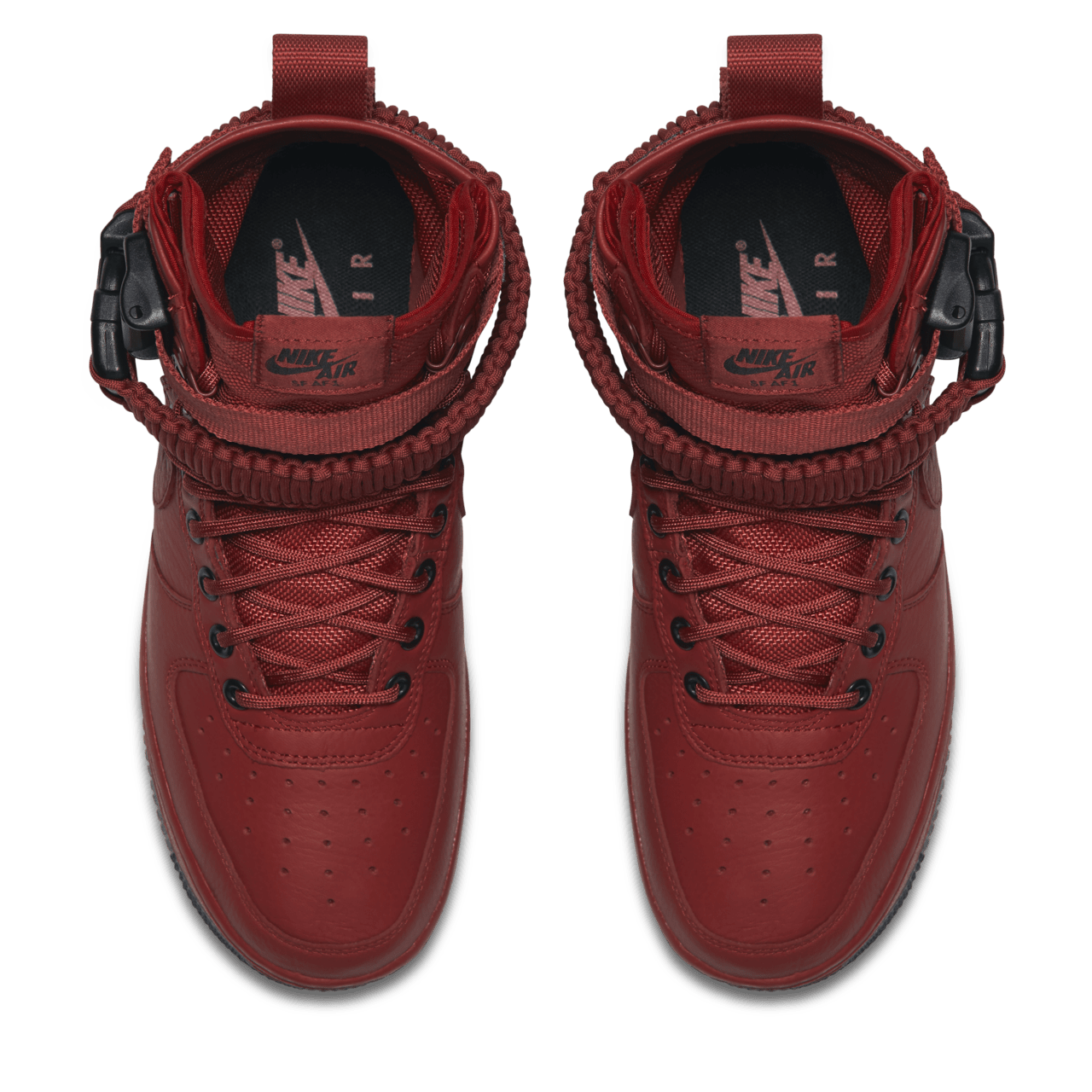 Air force 1 high red and black deals