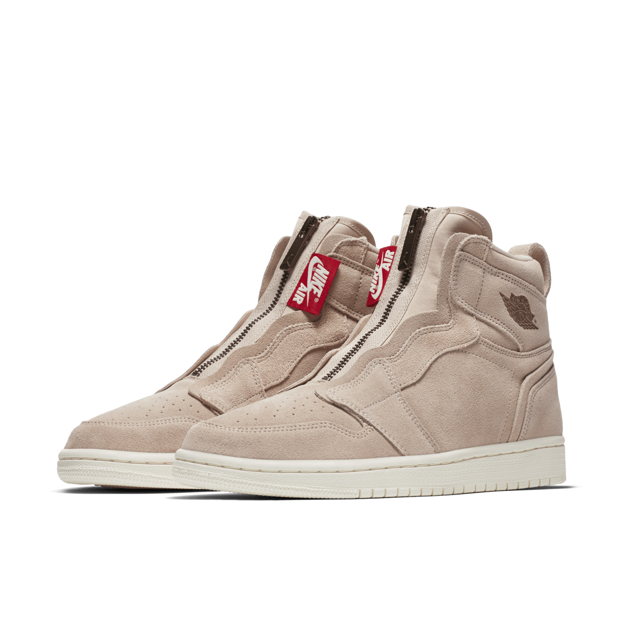 Women s Air Jordan 1 High Zip Particle Beige Metallic Red Bronze Release Date. Nike SNKRS