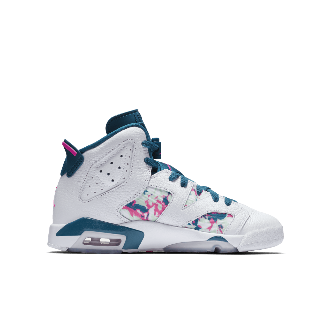 Big Kids' Air Jordan 6 'White & Green Abyss & Laser Fuchsia' Release Date