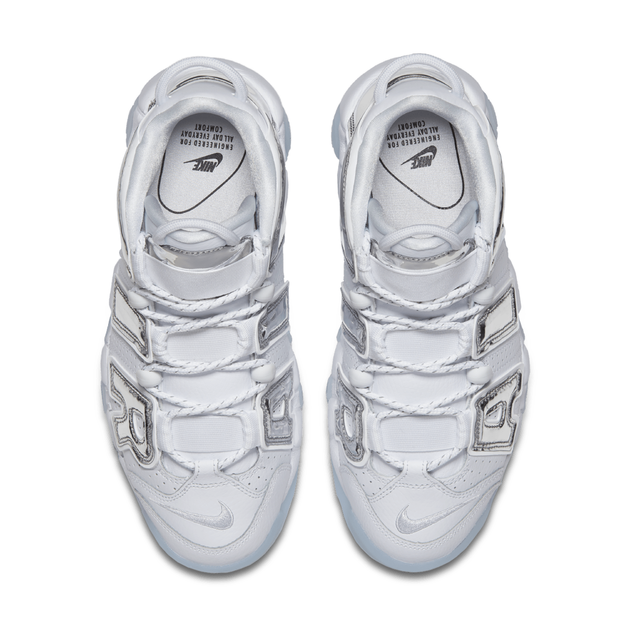 Nike uptempo chrome on sale