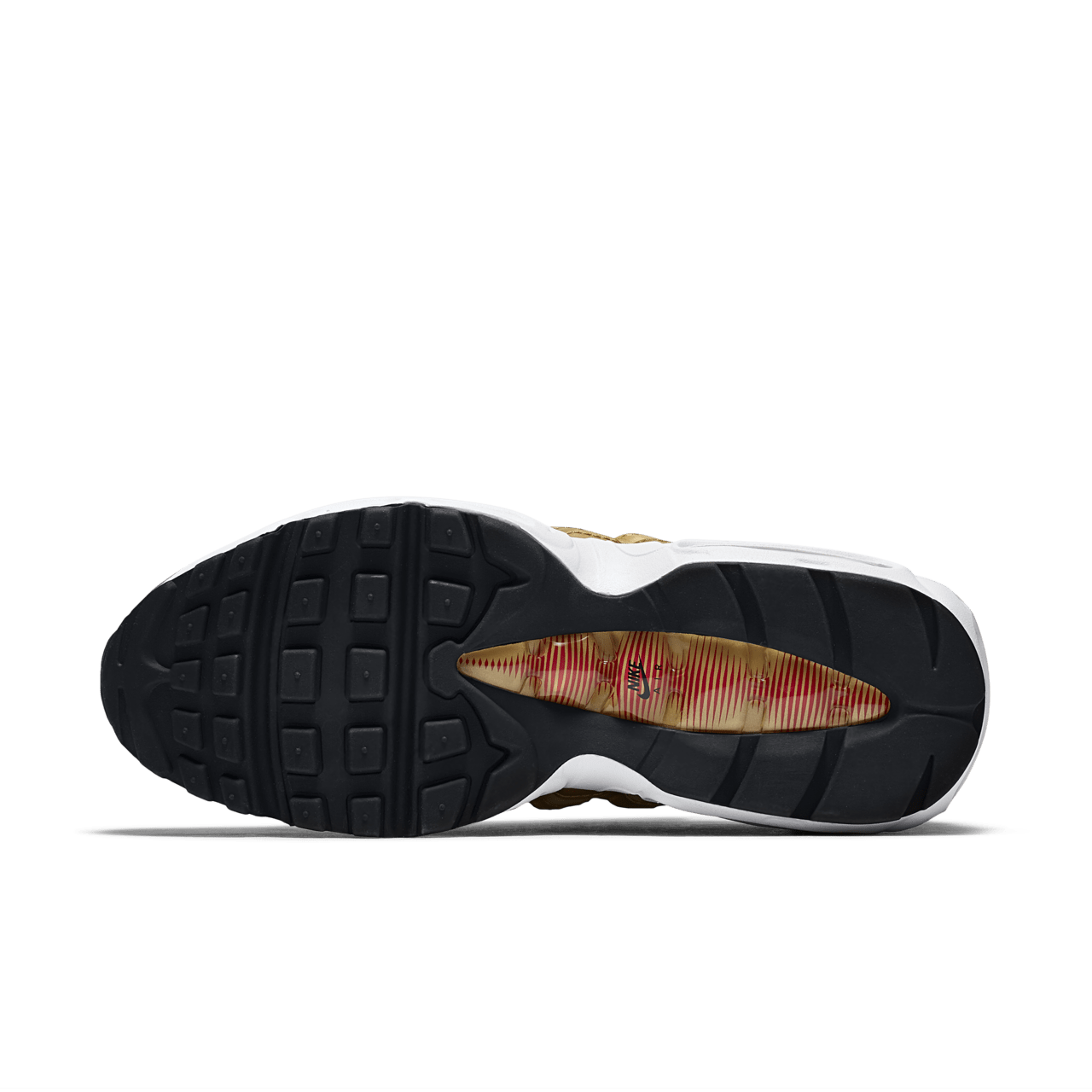 Nike air max 95 womens gold best sale