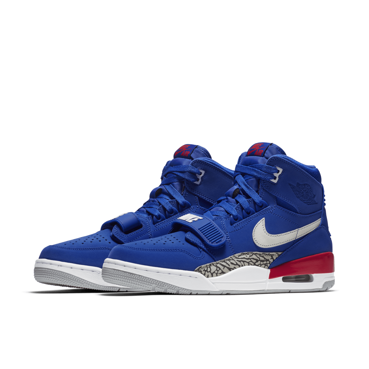 Red and blue nike shoes online