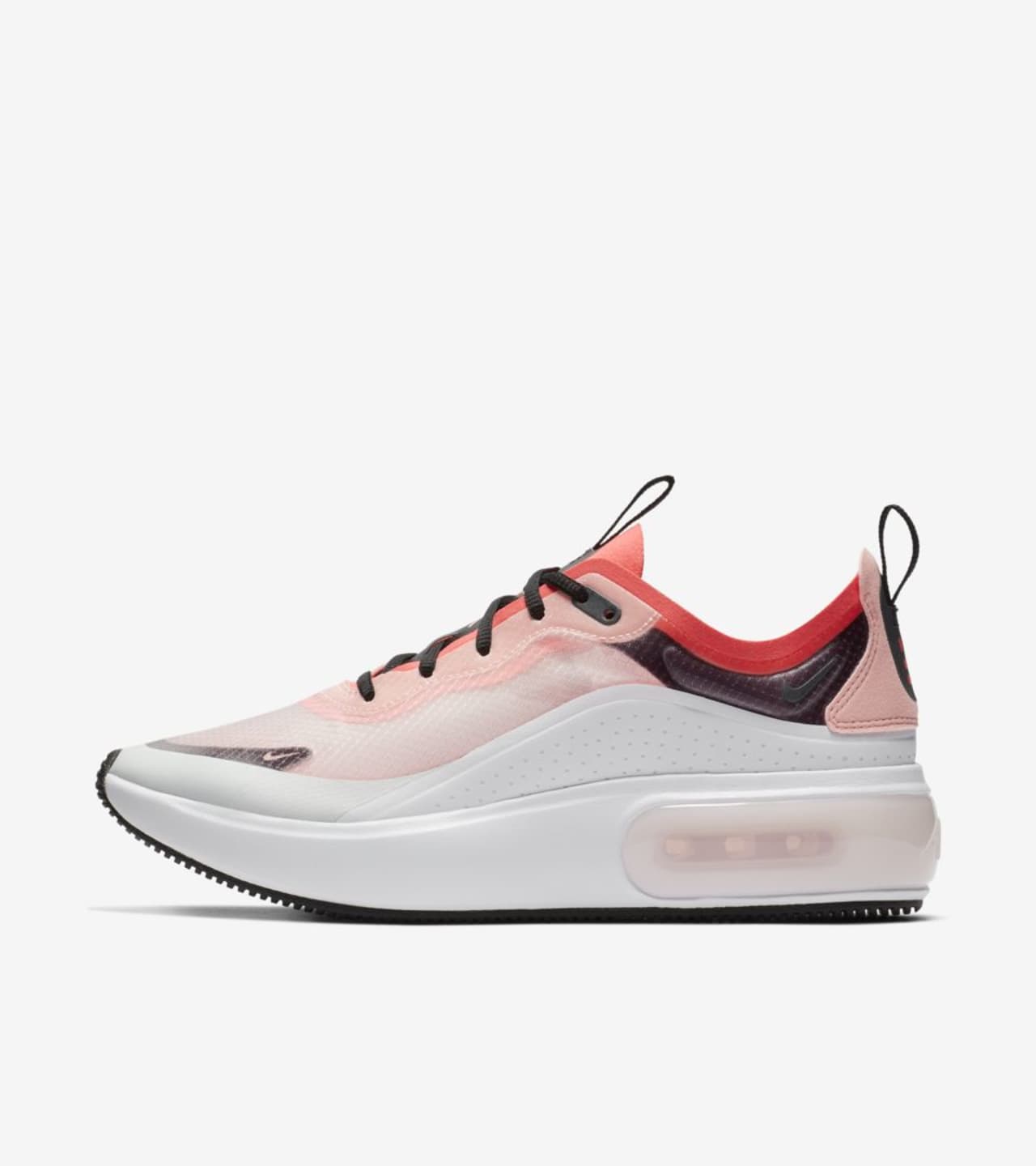 Off White and White and Flash Crimson and Black Nike SNKRS