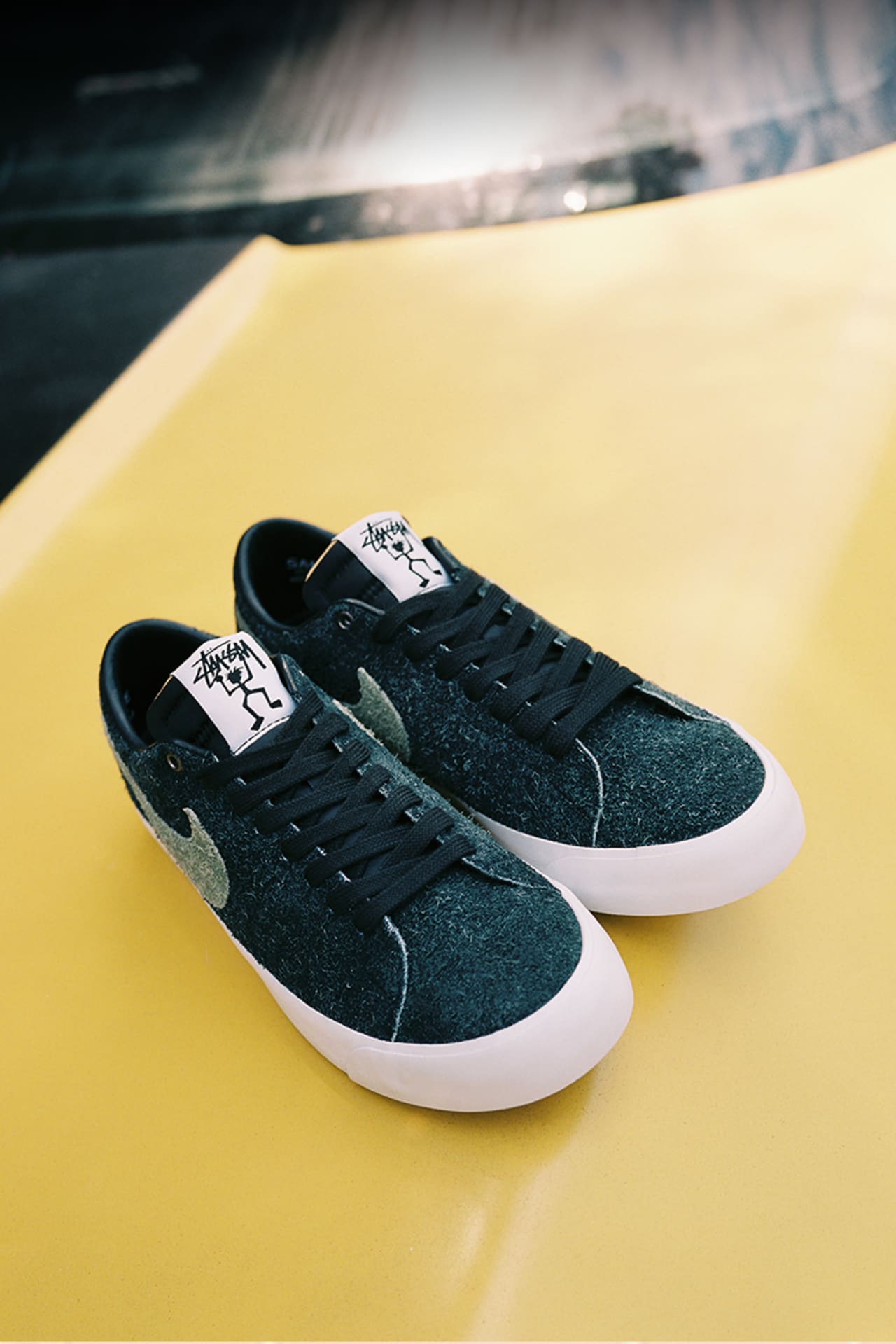 Nike SB Zoom Blazer Low Stussy x Terps Black Reflect Silver Erscheinungsdatum. Nike SNKRS