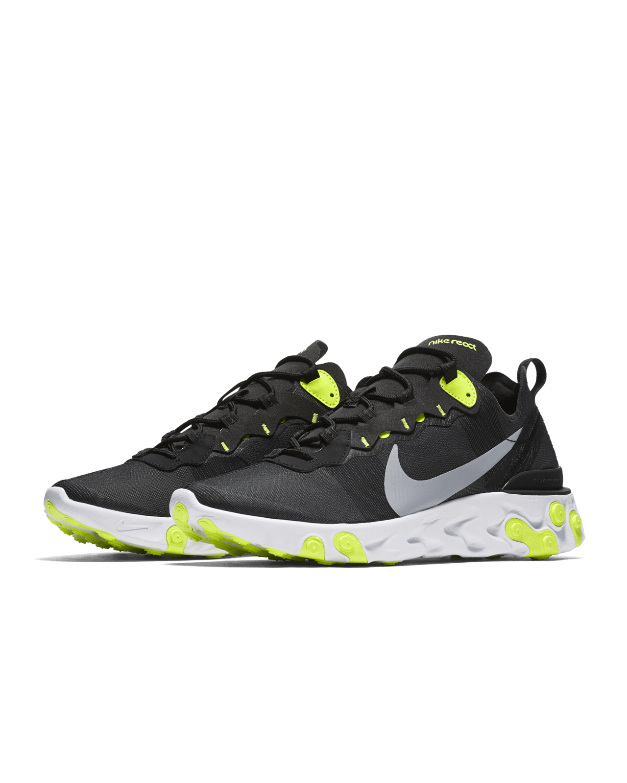 Nike react element 55 grey and green on sale