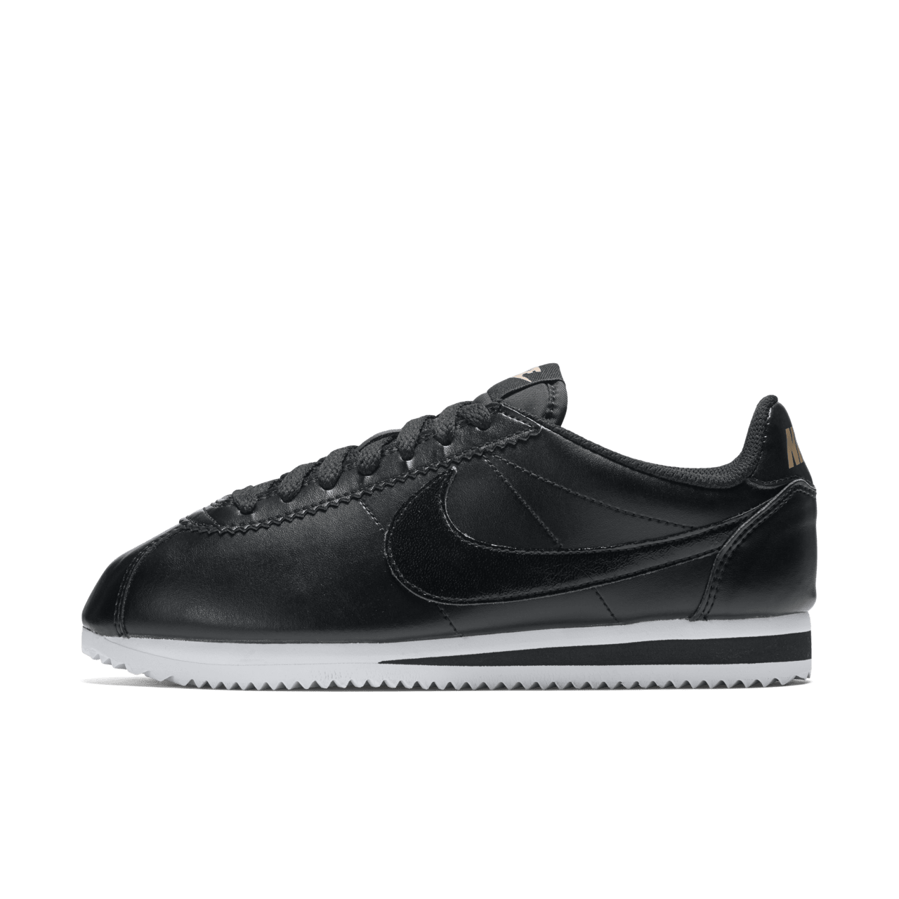 Nike women's classic cortez leather shoe - white/black-white best sale