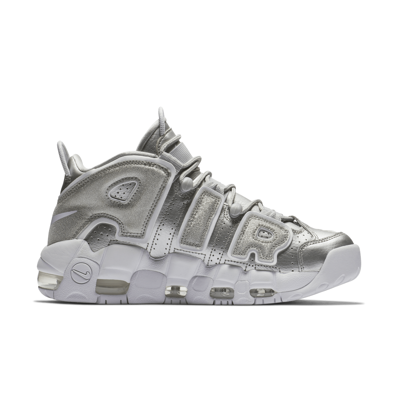 Women's Nike Air More Uptempo 'Metallic Silver & White' Release Date